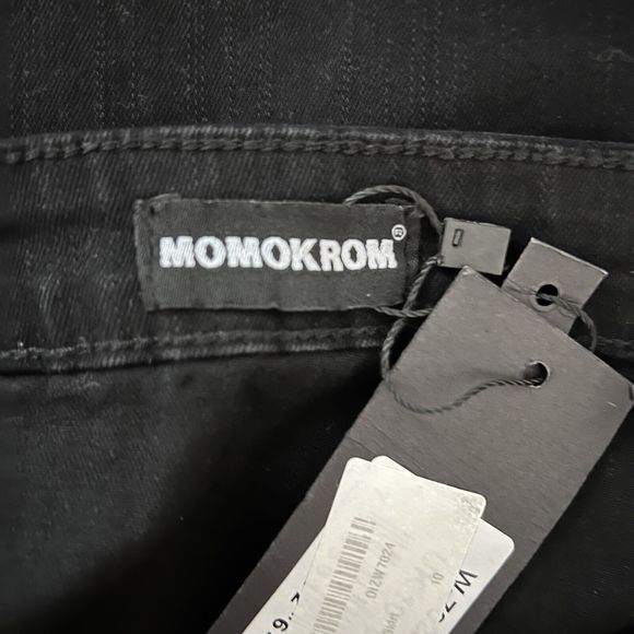 Momokrom Skirt Womens Small Black Mini Length Buttons Neutral Casual Preppy Y2K - Picture 5 of 7